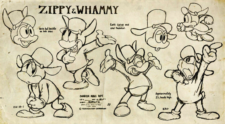 Zippy and Whammy in Cartoon Purgatory